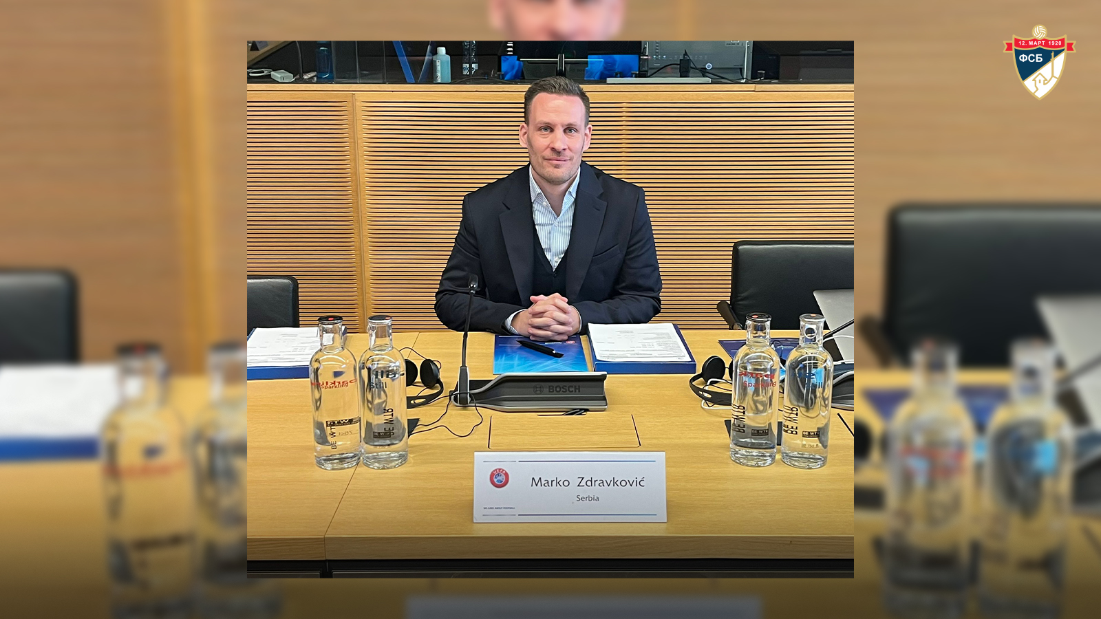 PREDSEDNIK MARKO ZDRAVKOVIĆ NA SASTANKU UEFA KOMISIJE ZA OMLADINSKI I AMATERSKI FUDBAL