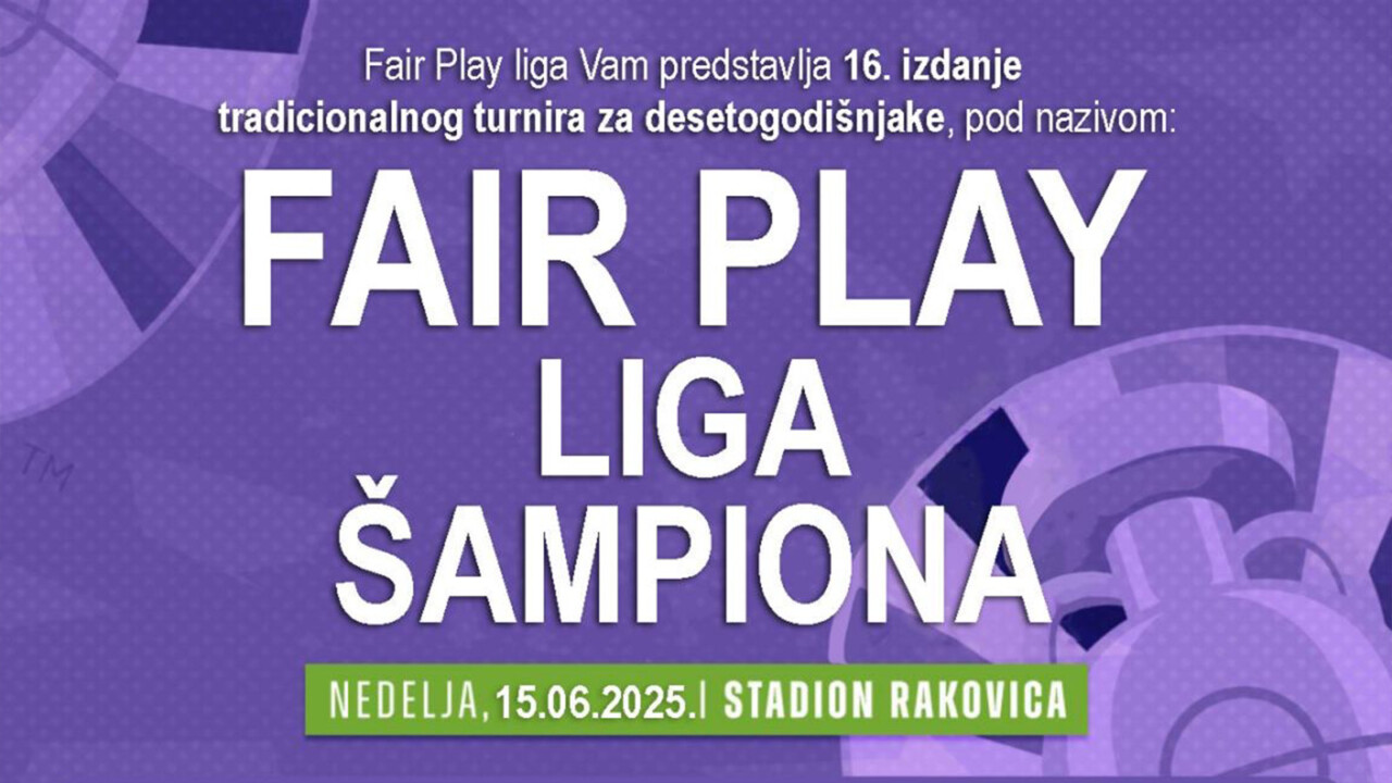 Svečana završnica sezone: Fair Play liga šampiona 2025