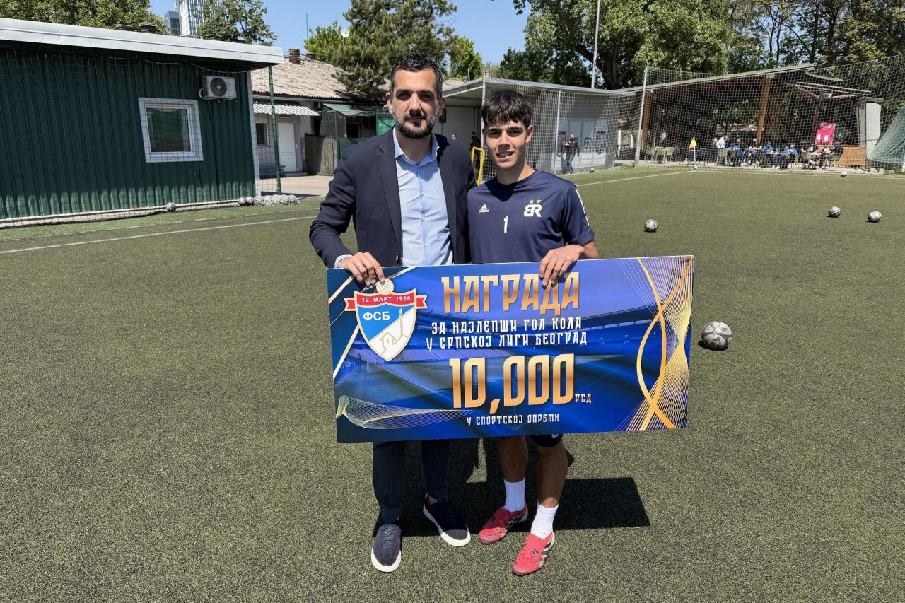 Stajićev pogodak proglašen za najlepši u 21. kolu Srpske lige Beograd